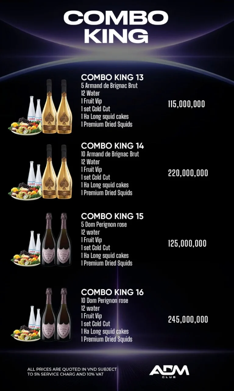 Menu ADM Club – Combo King 13–16